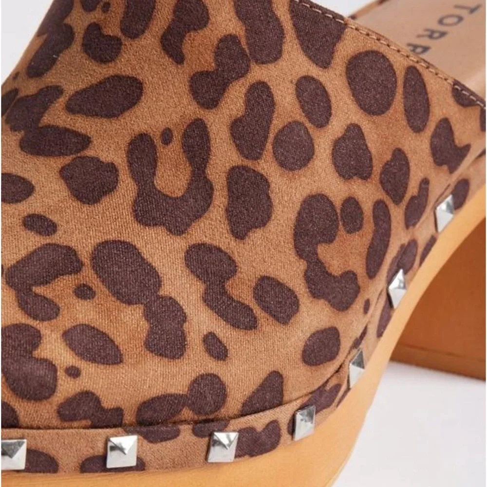 Torrid leopard platform wooden mule - Picture 7 of 9